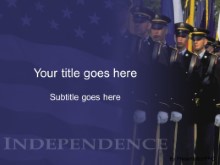 PowerPoint Templates - Soldiers Blue